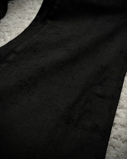 Tornado Mart Scratch Textured Flared Pants