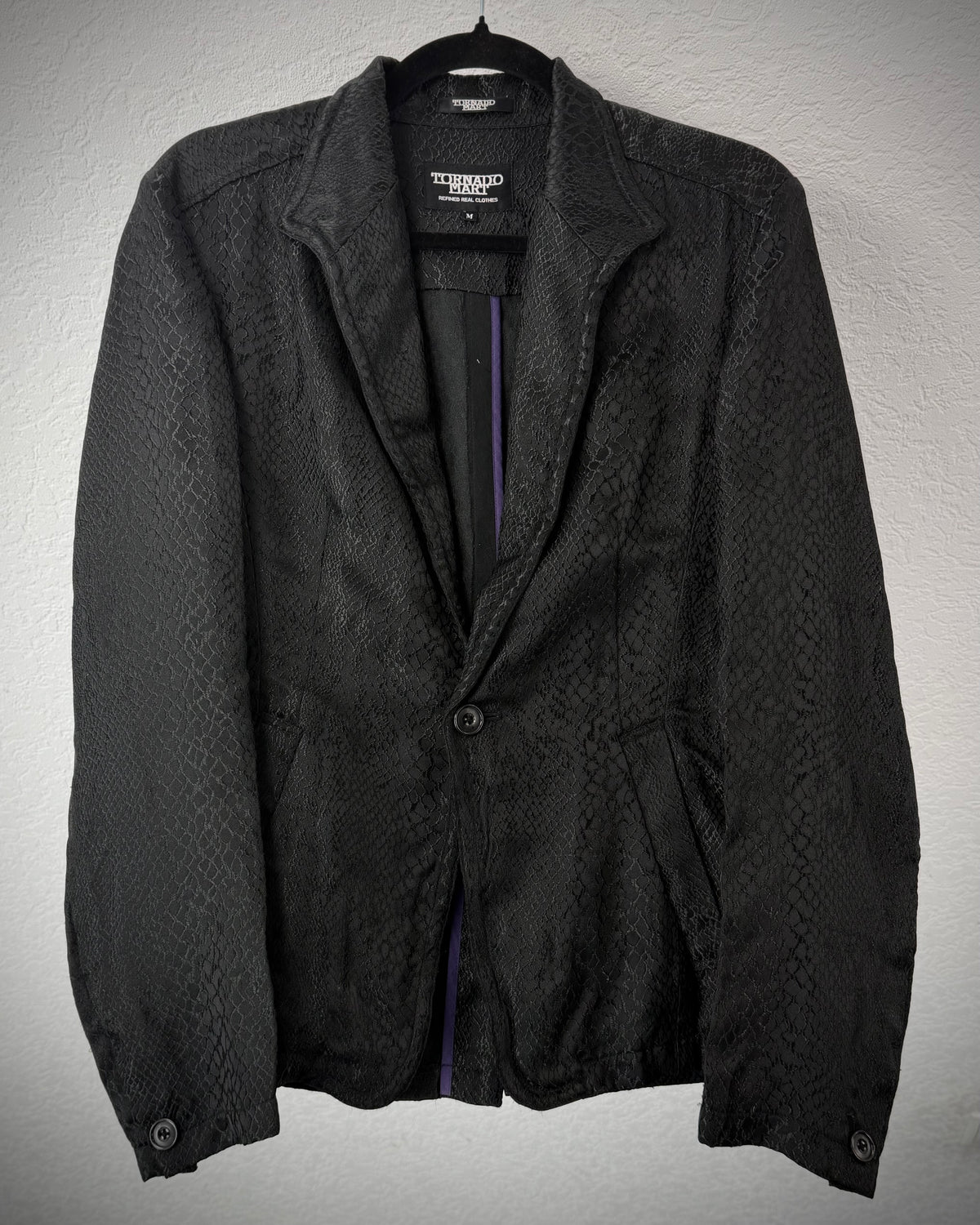 Tornado Mart Python Woven Blazer