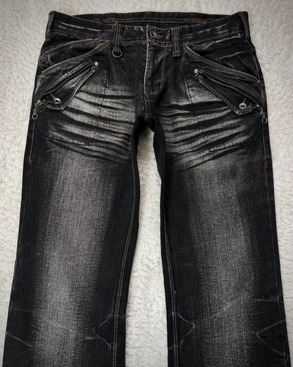 Nicole Club Whisker Washed Bootcut Denim