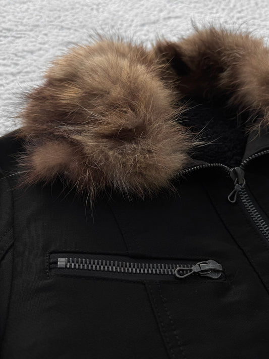 Shellac Fox Fur Collar Jacket