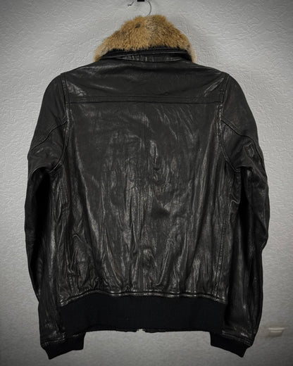 Journal Standard Rabbit Fur Leather Jacket