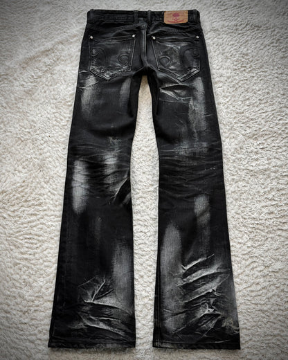Lagust Clawmarks Coated Bootcut Denim