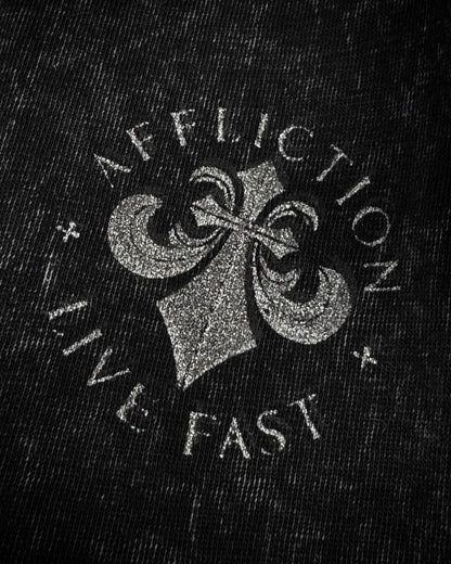Affliction Studded Distressed T-Shirt