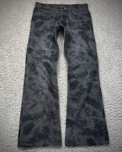 Tornado Mart Charcoal Washed Flared Pants