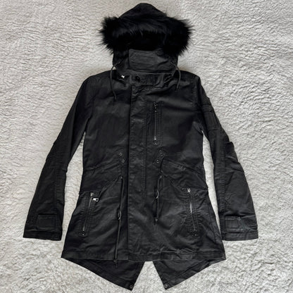 Tornado Mart Waxed Raccoon Fur Parka