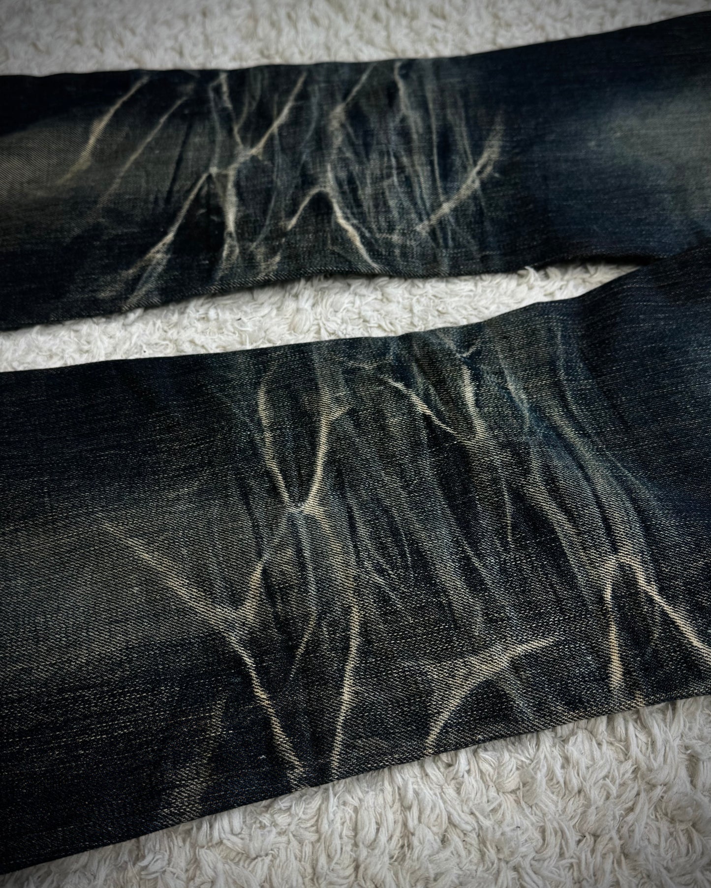 Tornado Mart Whisker Washed Flared Jeans