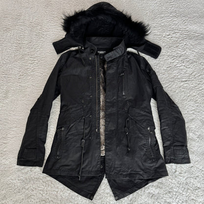 Tornado Mart Waxed Raccoon Fur Parka