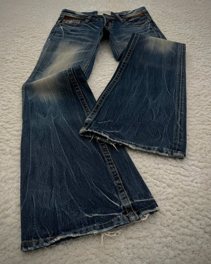 Lolita Vintage Mud Washed Flared Jeans