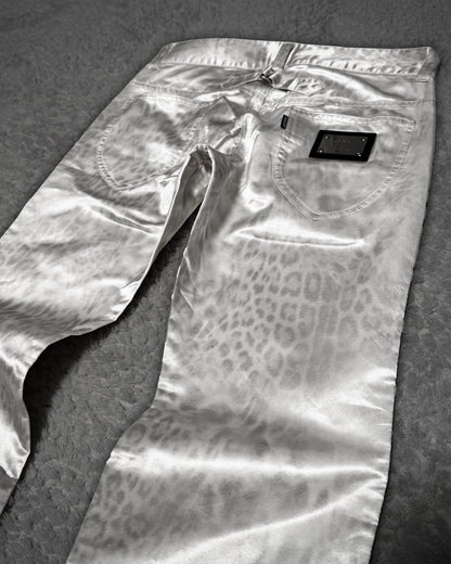 Tornado Mart Leopard Luster Flared Pants