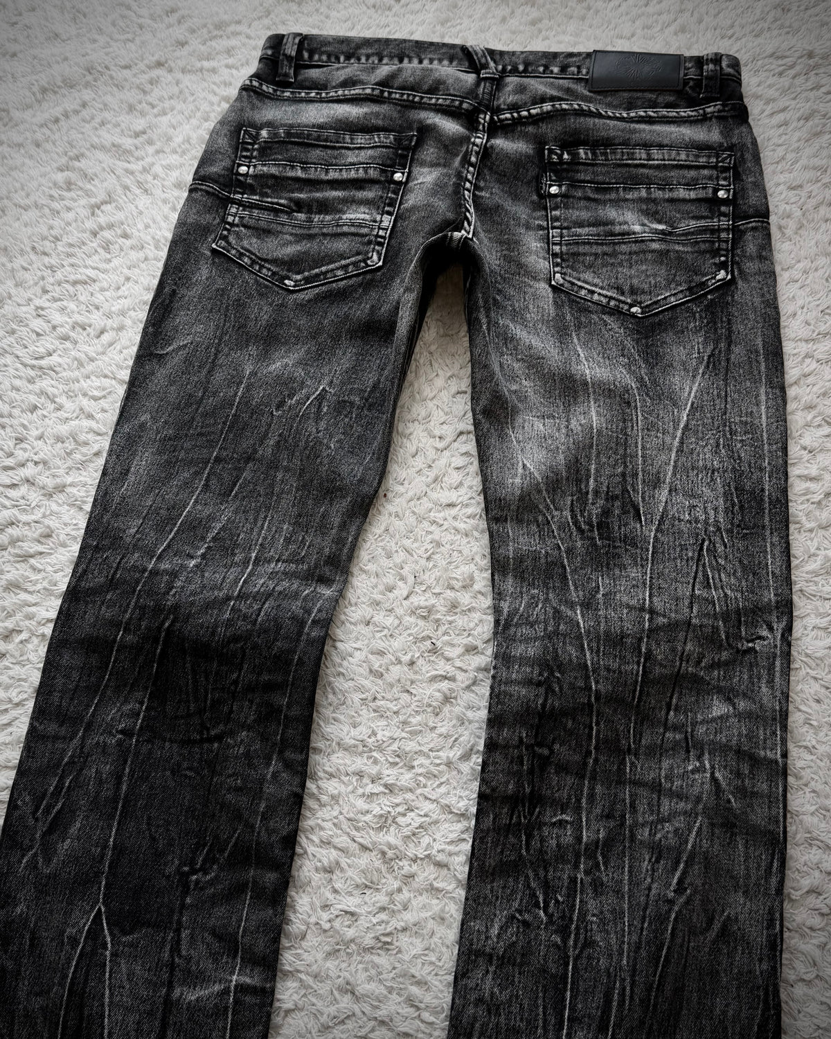 Tornado Mart Clawmarks Washed Slim Bootcut Jeans