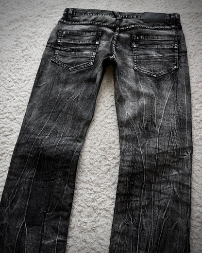 Tornado Mart Clawmarks Washed Slim Bootcut Jeans