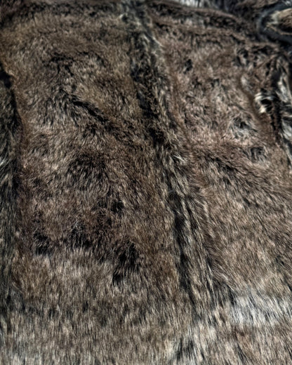 Difference Rupert Cracked Wax Fur Jacket