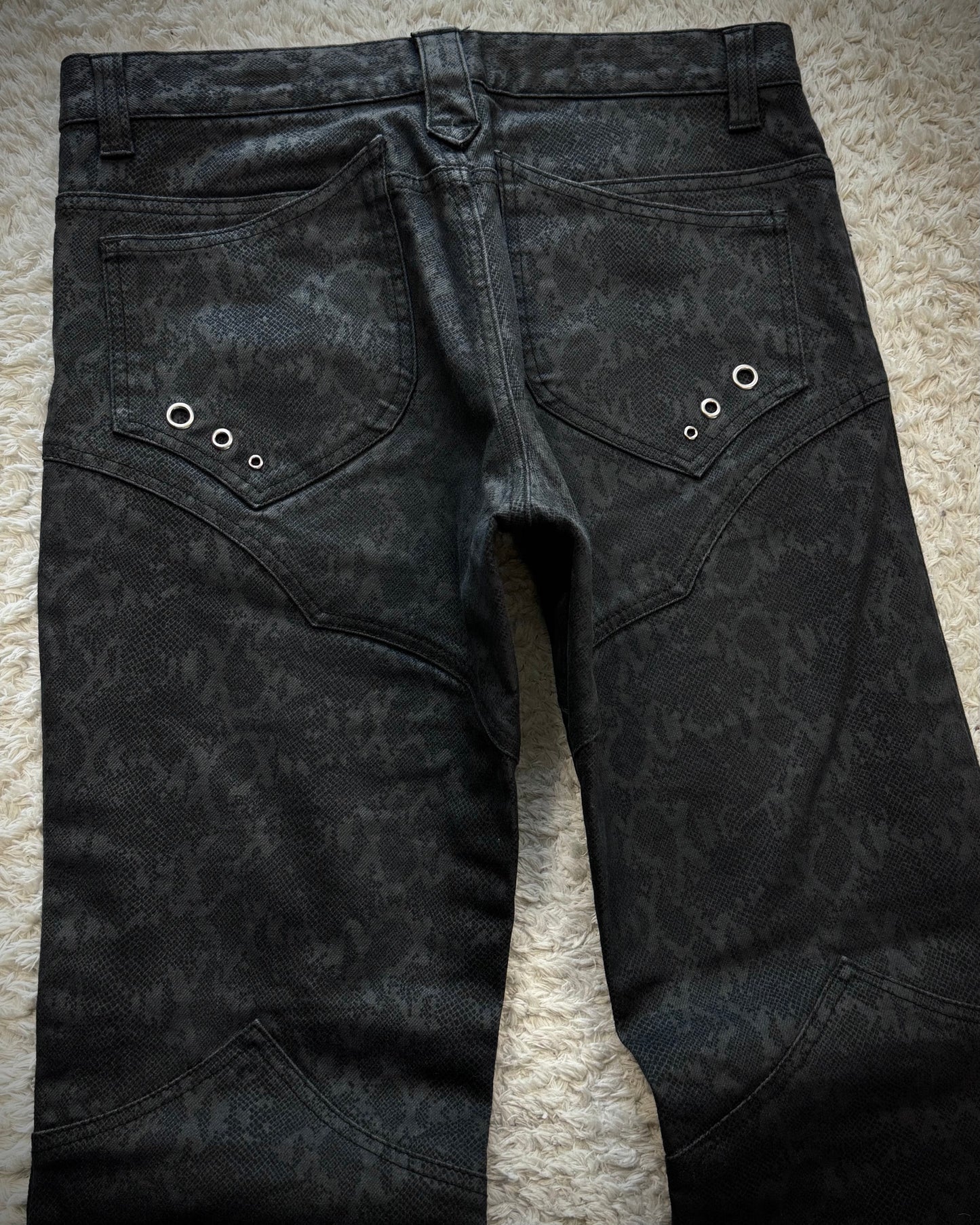 Semantic Design Python Pattern Flared Pants