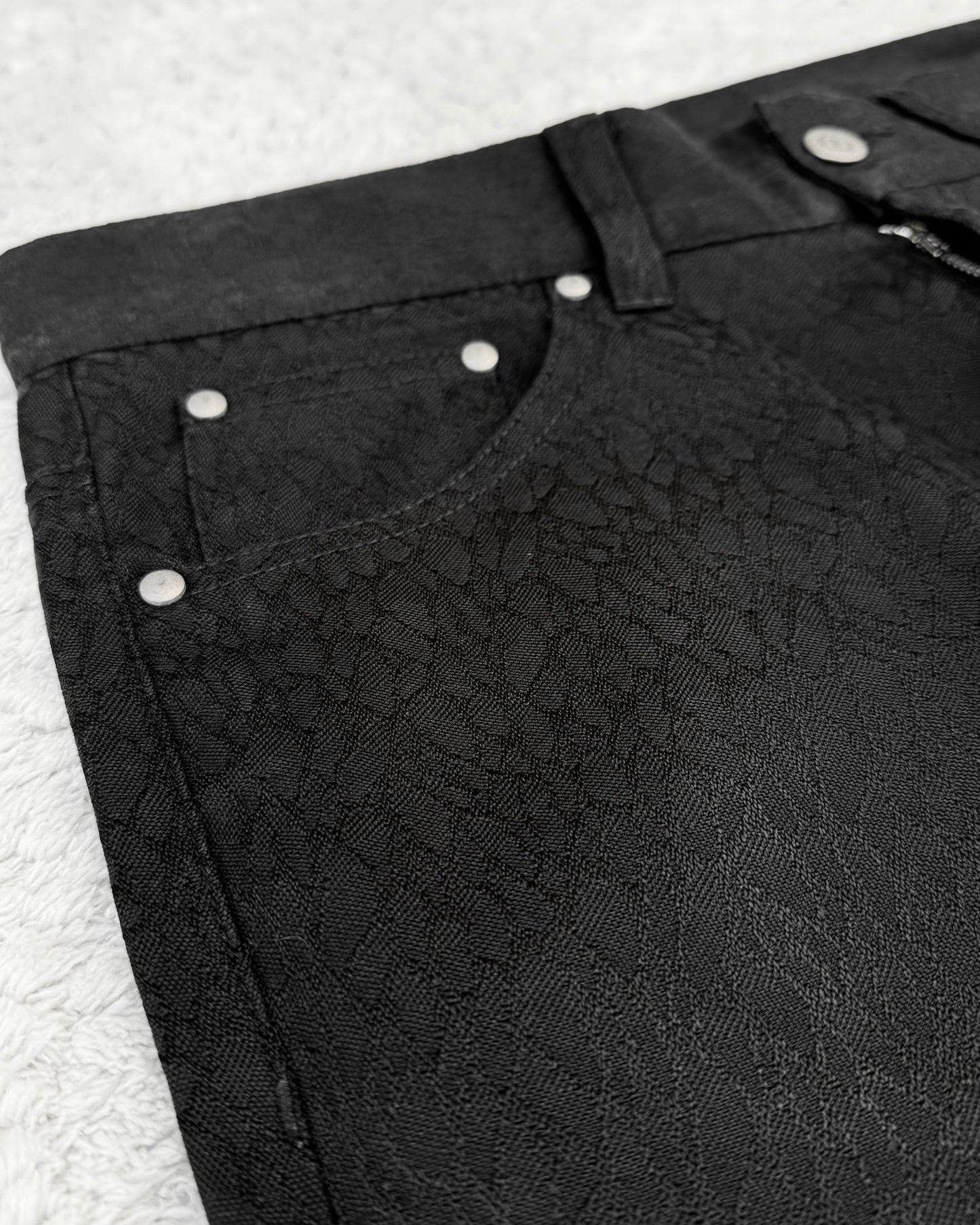 Tornado Mart Snakeskin Pattern Flared Pants