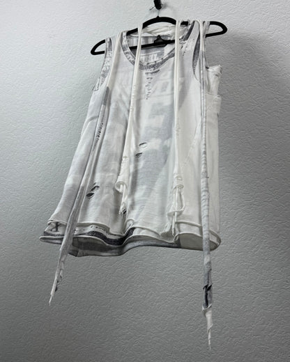 Share Spirit Double Layered String Attachments Tank Top