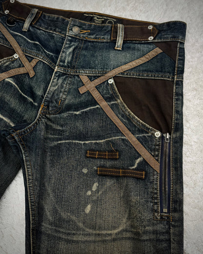 BreatheMint Mud Washed Vintage Constructed Denim