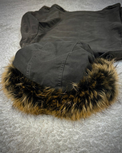 Shellac Fur Hood Double Zip Jacket