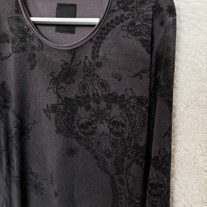 Midas Skull Paisley Pattern Longsleeve