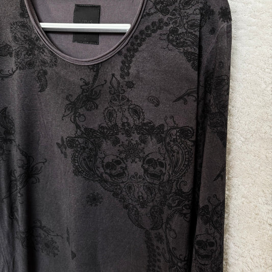 Midas Skull Paisley Pattern Longsleeve