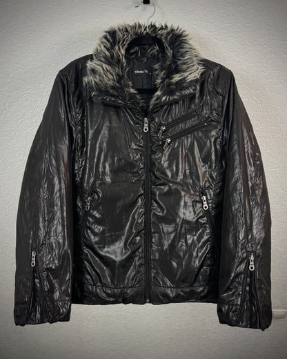 Steelo Fur Collar Lined Lightweight Puffer Jacket