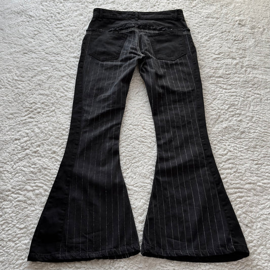 Offbrand Sera Tuxedo Lace-Up Bell Bottom Flared Pants