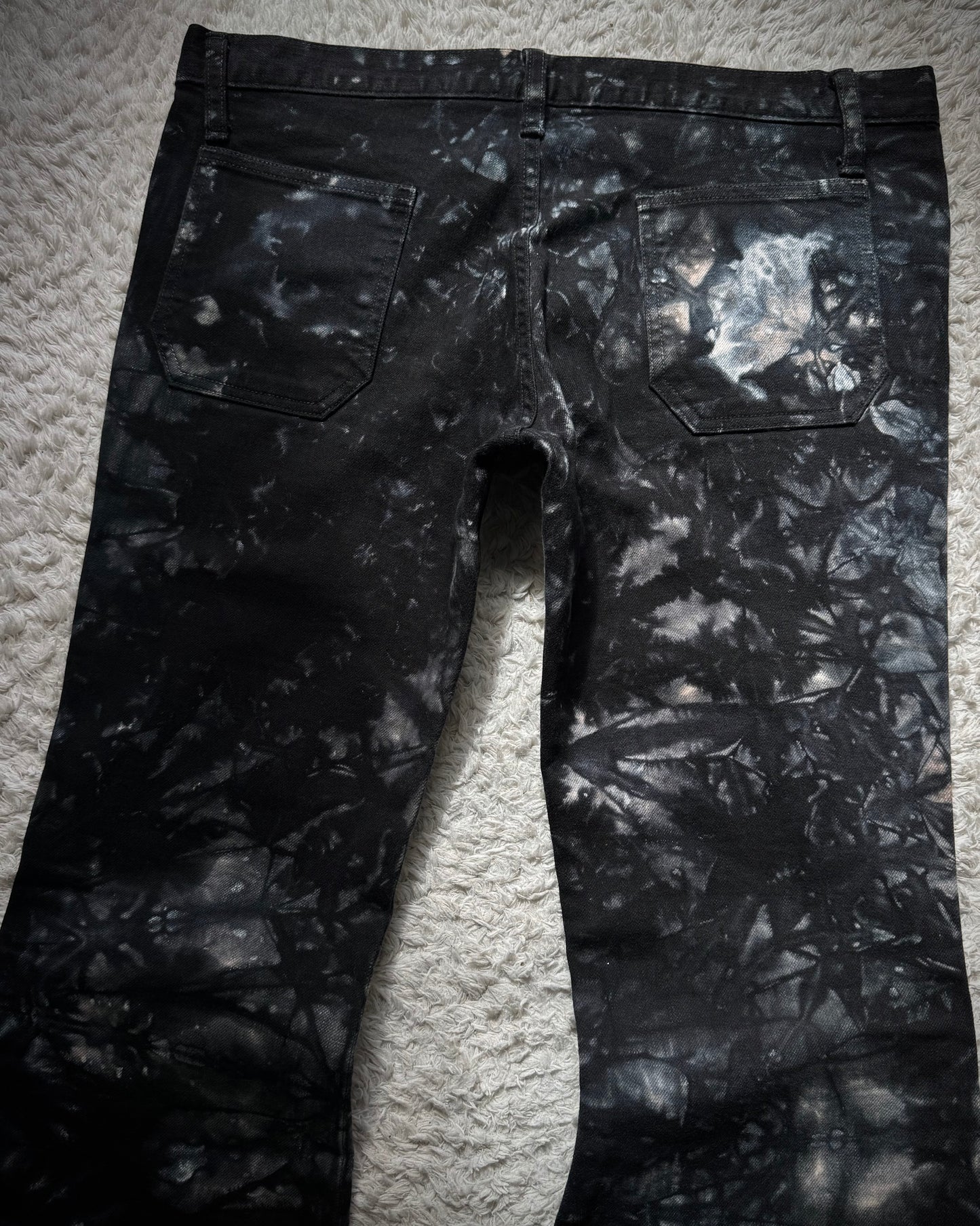 Dee Dee Marble Washed Bell Bottom Flared Jeans