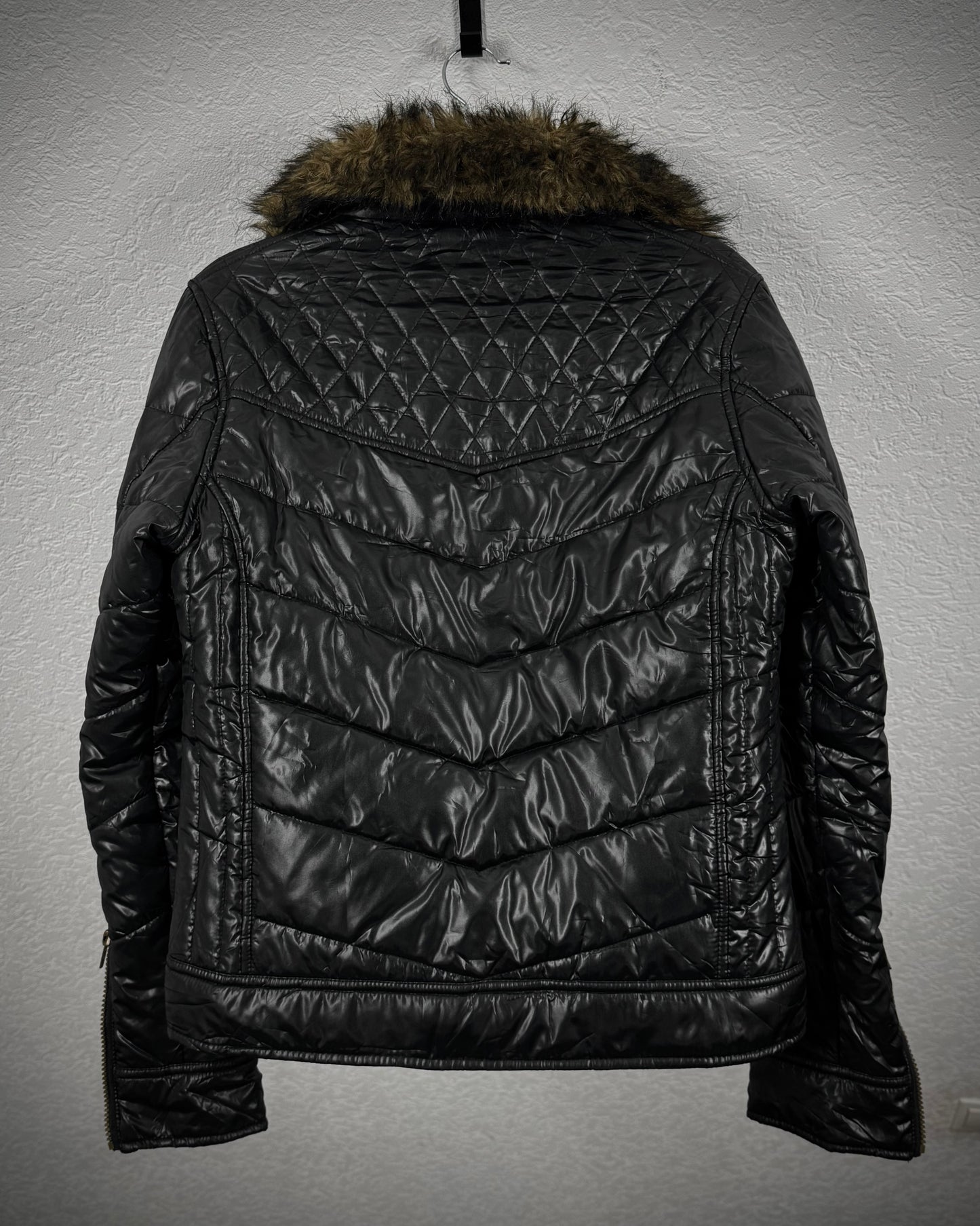Spankle Fur Collar Puffer Jacket