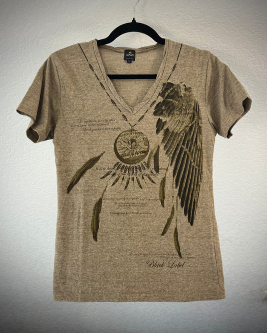 Semantic Design Feathered Tribe Necklace T-Shirt