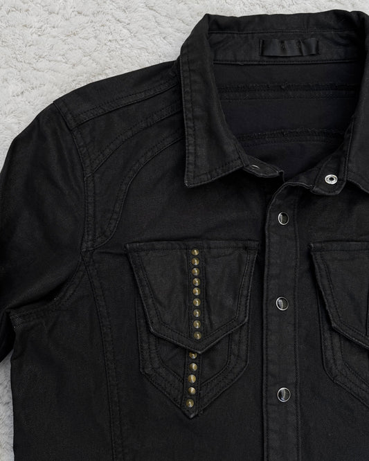Midas Waxed Studded Button Up Shirt