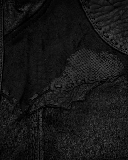 14th Addiction Scarred Leather Jacket