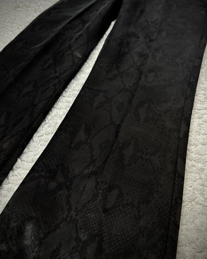 Buffalo Bobs Pleated Python Pattern Bootcut Dress Pants