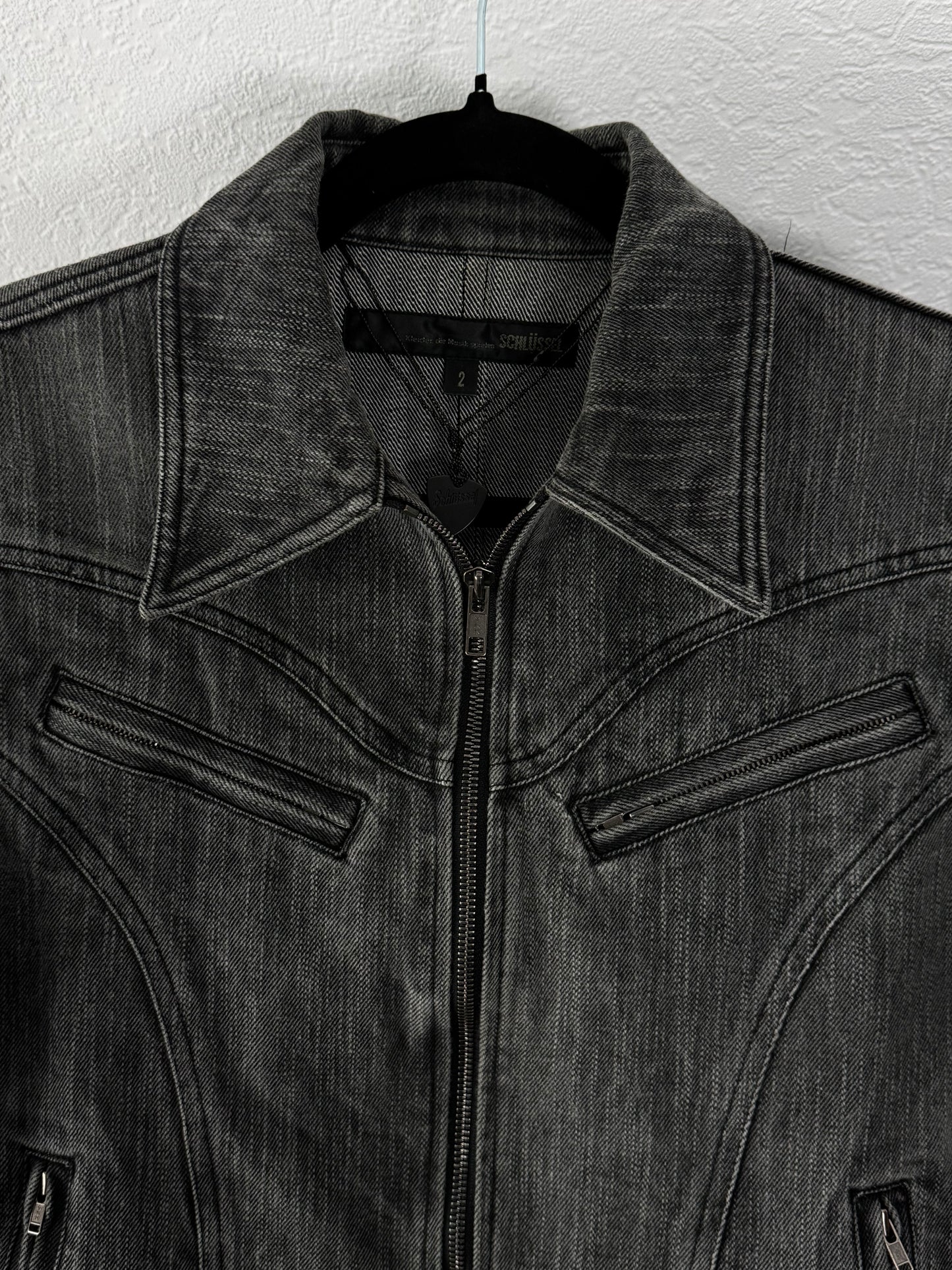 Schlüssel Grommet Leather Cuff Jacket