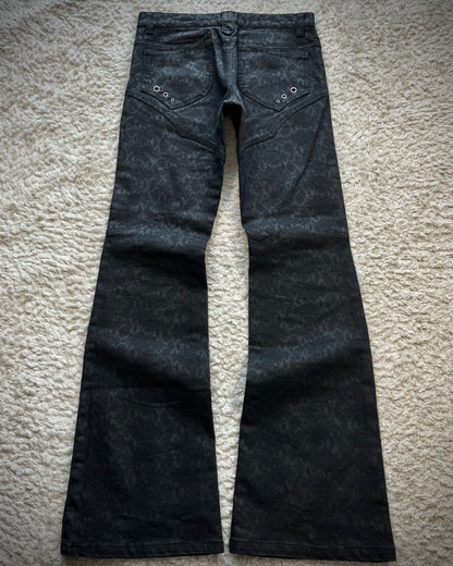Semantic Design Python Pattern Flared Pants