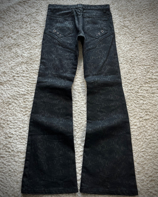 Semantic Design Python Pattern Flared Pants