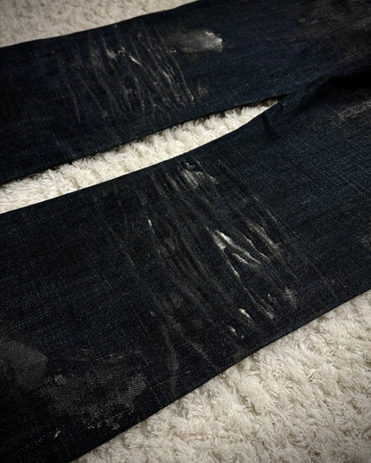 Tornado Mart Indigo Whisker Coated Flared Jeans