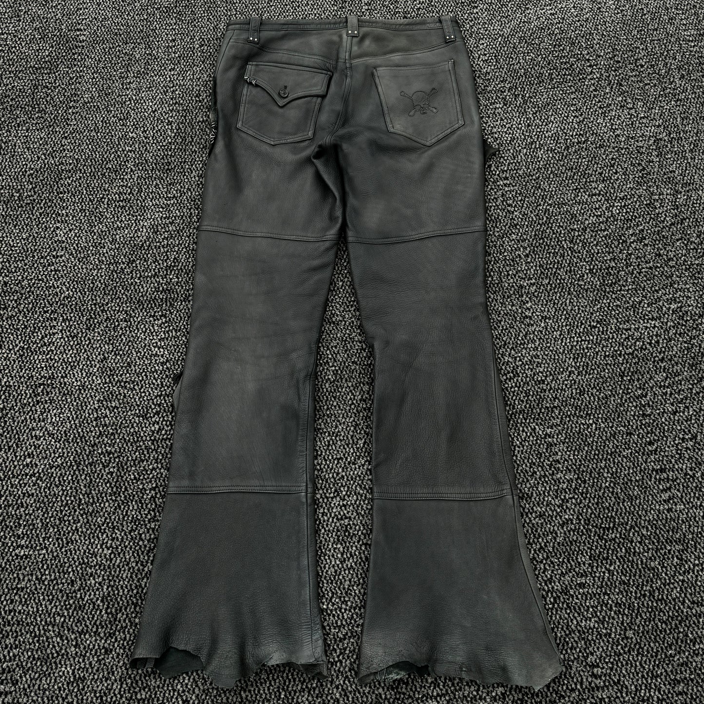 Roen Deerskin Lace-Up Leather Pants