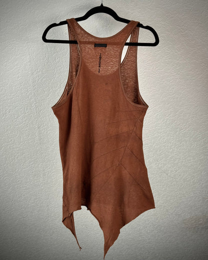 IfSixWasNine Asymmetrical “BONE-2” Tank Top