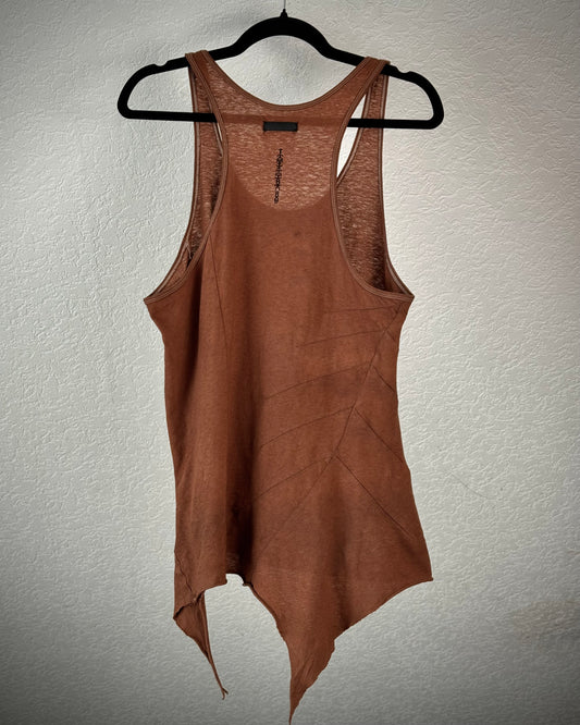 IfSixWasNine Asymmetrical “BONE-2” Tank Top