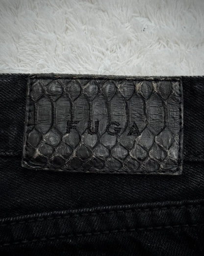 Fuga Whisker Waxed Denim Shorts