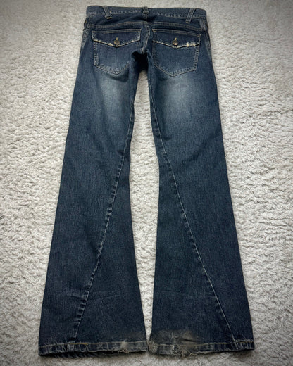 Cool Drive Striker Spiral Lace Up Flared Jeans