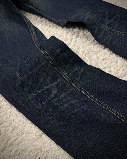 Lee Cross Studded Spiral Flared Jeans