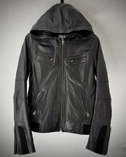 Ungrid Ninja Hooded Leather Jacket