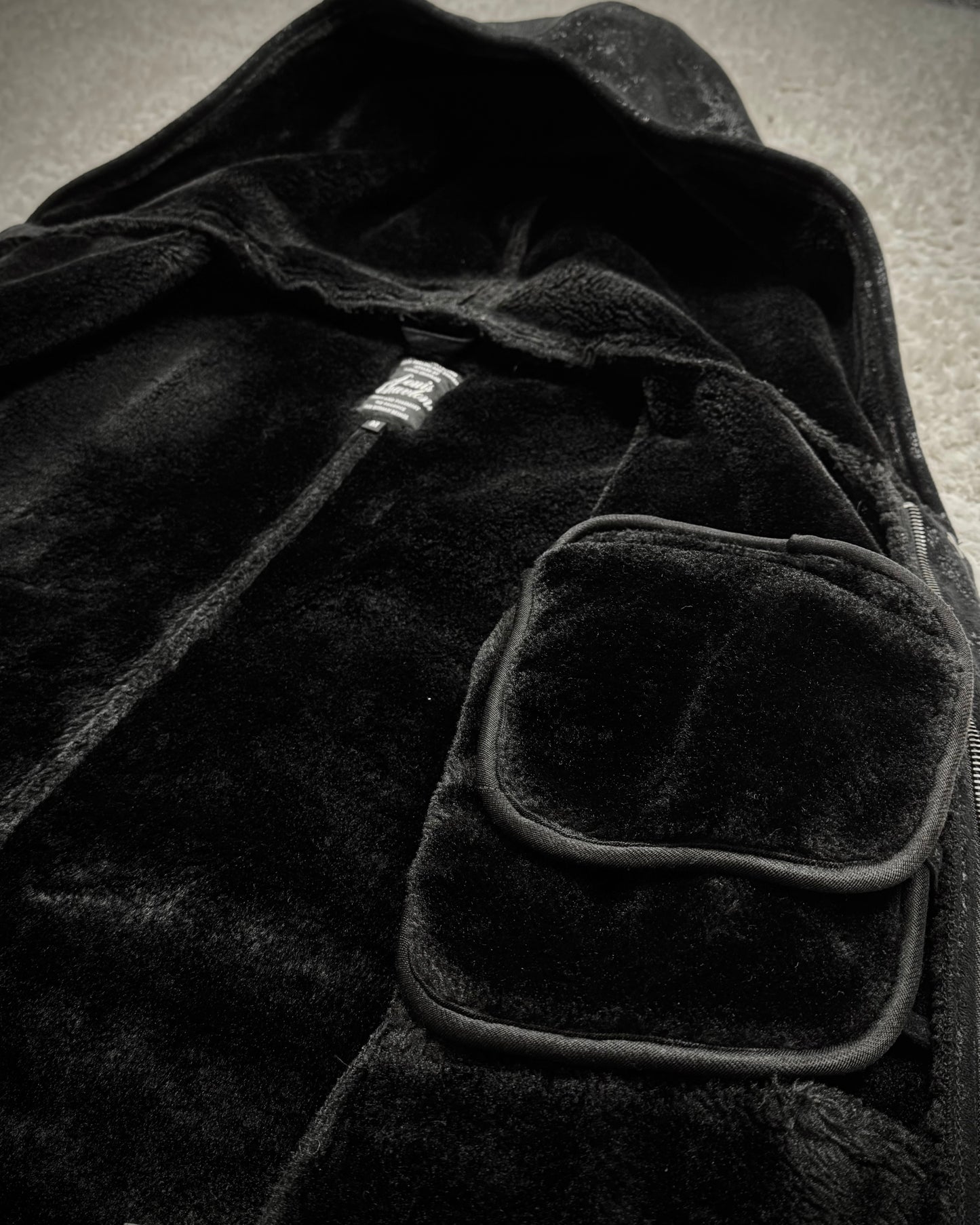 Louis Chavlon Cracked Wax Zip Up Hoodie