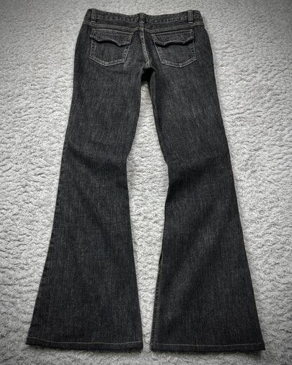 RuJeans Crystal Detailed Flared Jeans