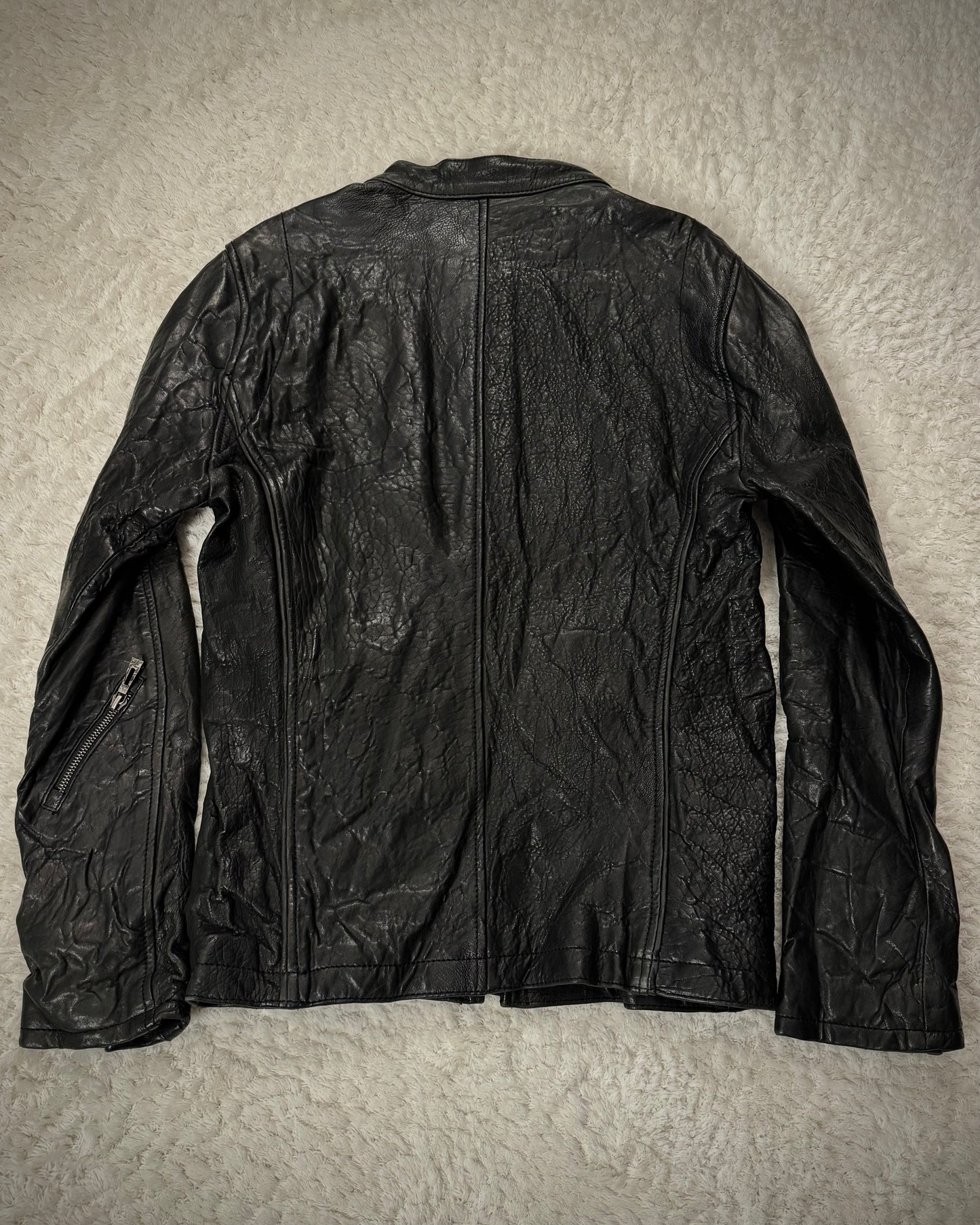 CAV-000 Textured Lamb Leather Jacket