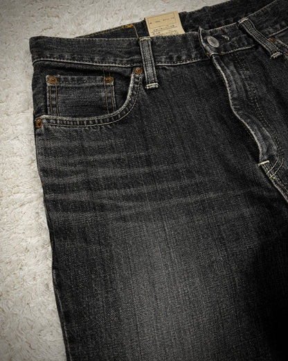 Edwin Whisker Washed Bell Bottom Flared Jeans