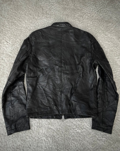 Army Of No! Scar Stitched Leather Patchwork Jacket