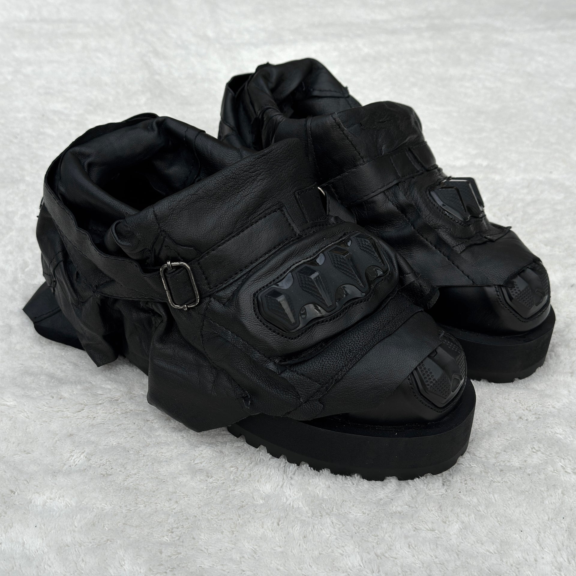 Yasuyuki Ishii Leather Armor Combat Boots – Paroxa Studios