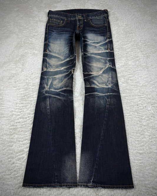 Tornado Mart Clawmark Spiral Bootcut Jeans