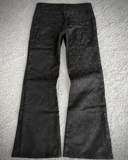 Morgan Homme Jacquard Flared Dress Pants